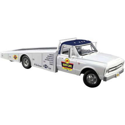 1967 Chevrolet C-30 Ramp Truck "OK Used Cars" White with Blue Top