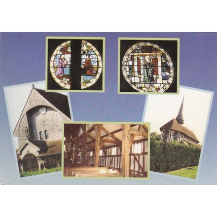 St Philippe et St Jacques de Lentilles Church France Postcard used VGC