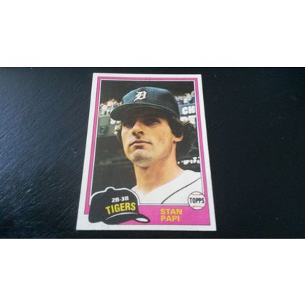 1981 Topps Card # 273 Stan Papi Excellent (5) Detroit Tigers