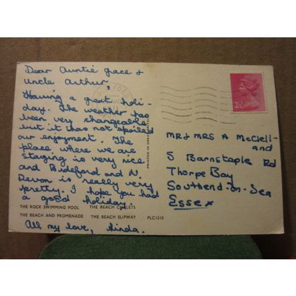 multiview, WESTWARD HO! DEVON used postcard 1971 pm =