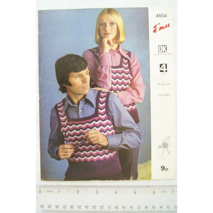 Vintage: Emu 4604 his & hers tops, DK or 4 ply