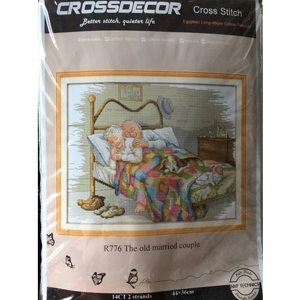 Counted Cross Stitch KIT The Old Married Couple (China)