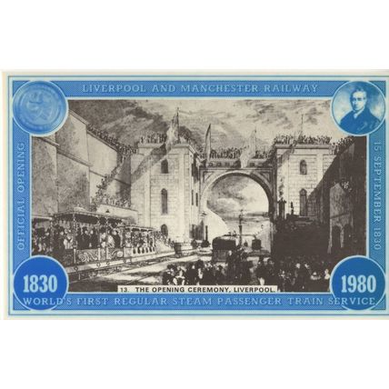 Liverpool Railway Station Opening Ceremony Postcard