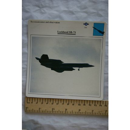 Lockheed SR-71 - USA - Reconnaissance & Observation - Collectors Club Card