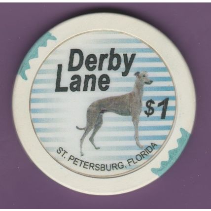 Derby Lane. $1 Casino Chip. St Petersburg, FL. I52.