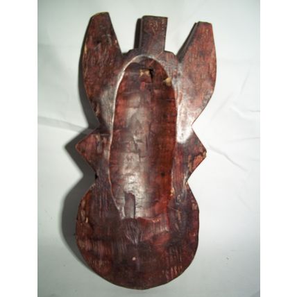 Vintage Hand Carved Wooden Miniature Face Mask