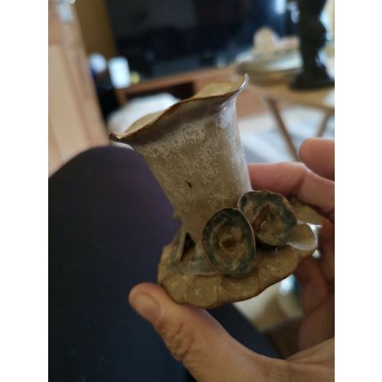 studio pottery candle holder