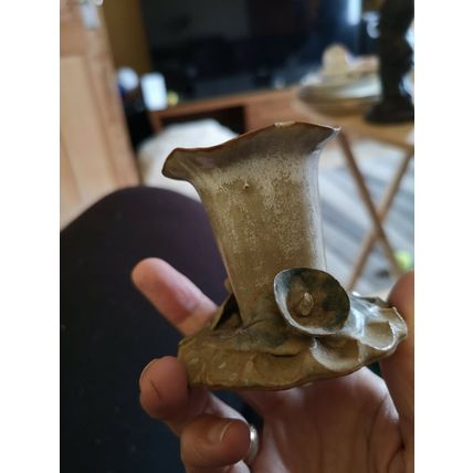 studio pottery candle holder