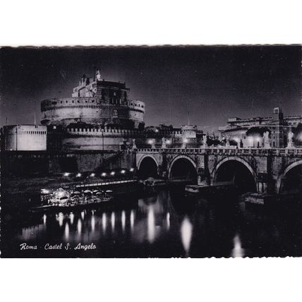 Roma Castel S Angelo Italy Real Photo Postcard unused VGC