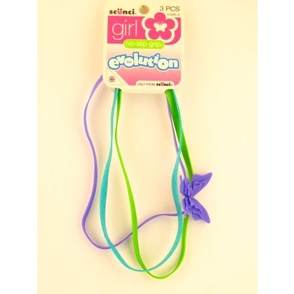 SCUNCI GIRL NO SLIP GRIP THE EVOLUTION HEAD BANDS - 3 PCS. (22995-A)