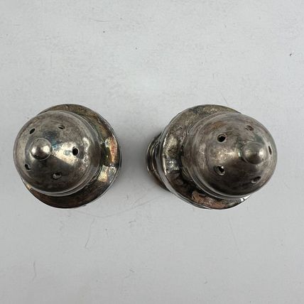 Silverplate Trent Salt and Pepper Shakers Vintage