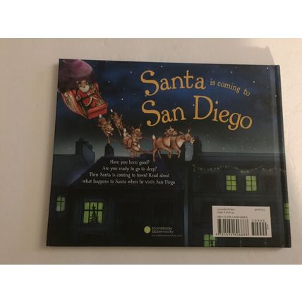 NEW Santa is Coming to San Diego Hardcover Book