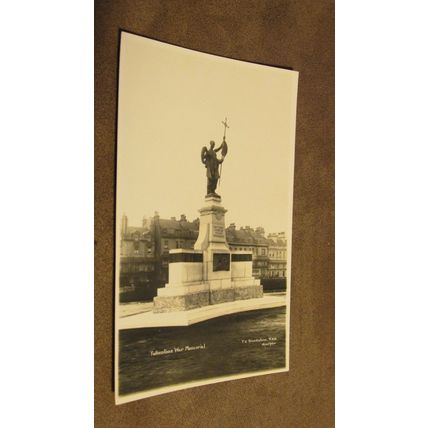 Early real photo Postcard - War Memorial, Folkestone - Kent