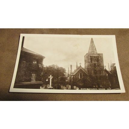 1920s real photo Postcard - St Mary's Church, Dover - Kent