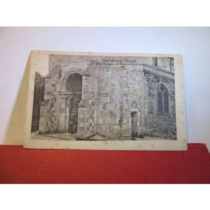 CHURCH, NETHERAVON, WILTSHIRE unused antique postcard by Carter's stationers =