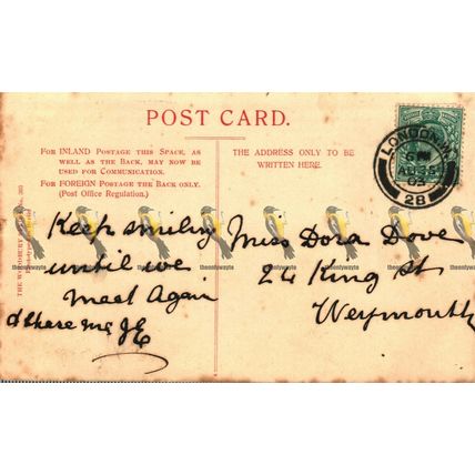 Mansion House, London, 363 Woodbury Series Postcard, 1903