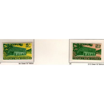 Papua New Guinea ASC 27-28 1961 Legislative Council, Mint Never Hinged,