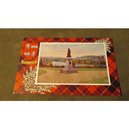 Valentines Clan Wallace Tartan Postcard- Glen Minor, Inverness A1095