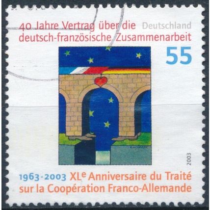 40ʰ Anniv German French Co-operation Treaty - Germany 2003 - F H - MiNr 2311 II