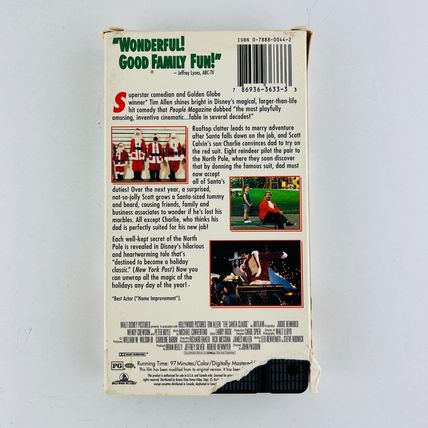 The Santa Clause VHS Video Tape Movie Tim Allen, Judge Reinhold