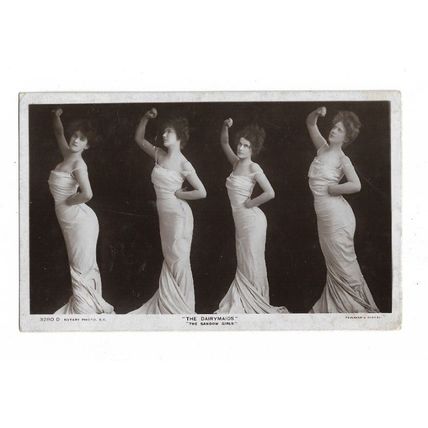 The Dairymaids, The Shadow Girls, Actress, RP Postcard