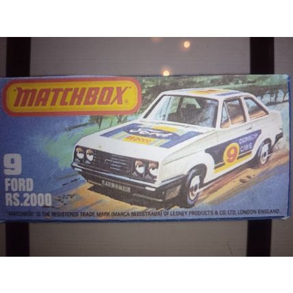 Matchbox - No9 Ford Escort RS 2000 - Replica / copy box