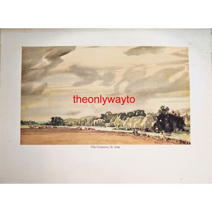 The Common, St Ives, Cambridgeshire, Book Illustration (Print), 1936