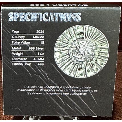 1oz Silver Collectible 2024 Libertad The Richertad Low Mintage Of Only 499