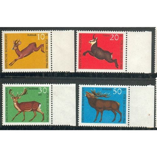 Germany 1966 - SG1416-19 - Child Welfare "Deer" (unused)