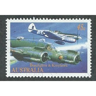 AUS 1996 45c 'MILITARY AVIATION - BEAUFIGHTER' FINE USED (EBID42-265)