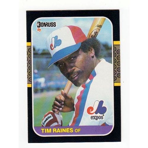 1987 Donruss Tim Raines baseball card #56 –Expos