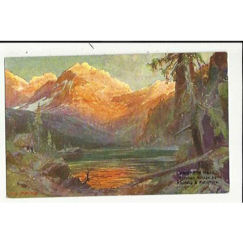 AUSTRIAN EXHIBITION 1906 Tyrolian Village Art Postcard (b)
