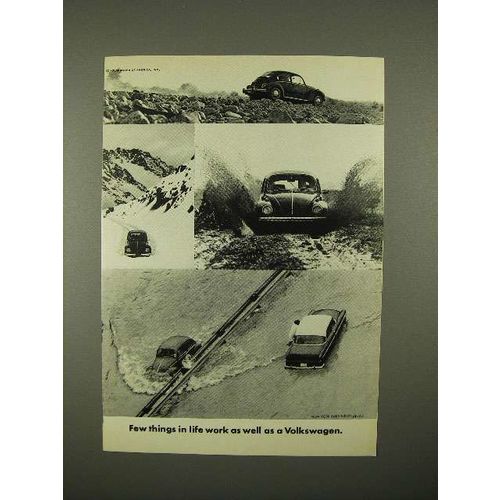 1973 Volkswagen VW Bug Ad - Work as Well