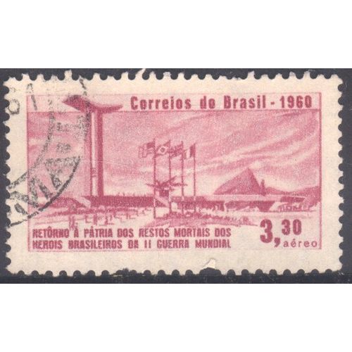 Brazil 1960 - SG1043 - 3cr.30 lake - War Memorial, Rio De Janeiro - used