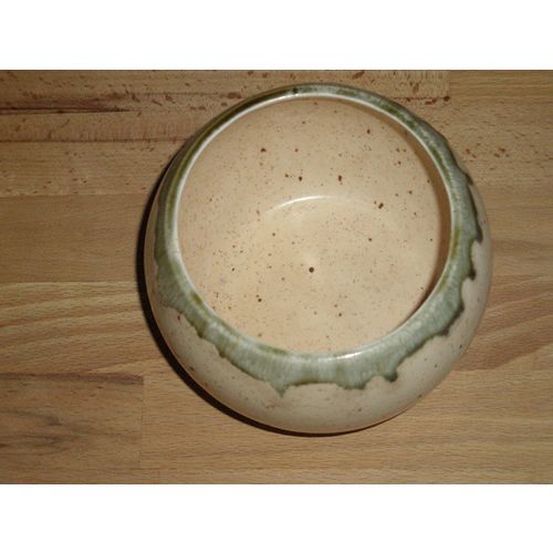 Decorative Speckled Drip Glaze Stoneware Bowl
