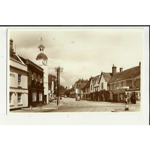 Essex COGGESHALL Market Hill Postcard by Valentine (L 2359)