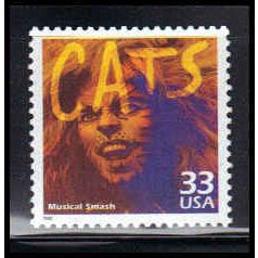 3190b 33c Musical Smash Cats Fine MNH Z4522
