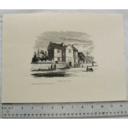 Engraving Thorne Old Hall, Hatfield Chase