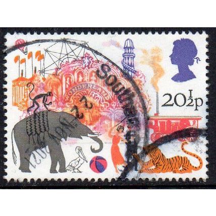 GB 1983 British Fairs - Big Wheel, Helter Skelter & Animals 20½p Used