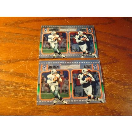 2010 Topps Chrome, 2-Cards, Gridiron Lineage, AIKMAN/ROMO, #CGL-AR