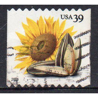 USA 2006 Crops of the Americas - Sunflower 39c Coil Used