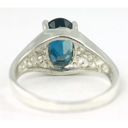 London Blue Topaz, 925 Sterling Silver Ring, SR305