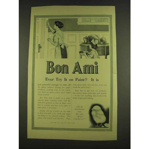 1913 Bon Ami Cleanser Ad - Ever Try It On Paint?