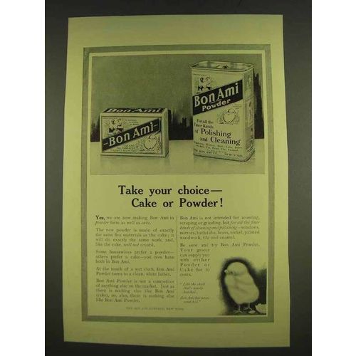 1913 Bon Ami Cleanser Ad - Take Your Choice