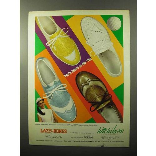 1970 Lazy-Bones and Hitchhikers Women's Golf Shoes Ad