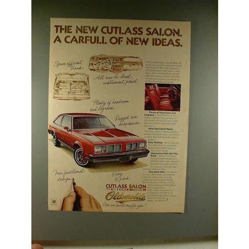 1977 Oldsmobile Cutlass Salon Car Ad - Carfull of Ideas