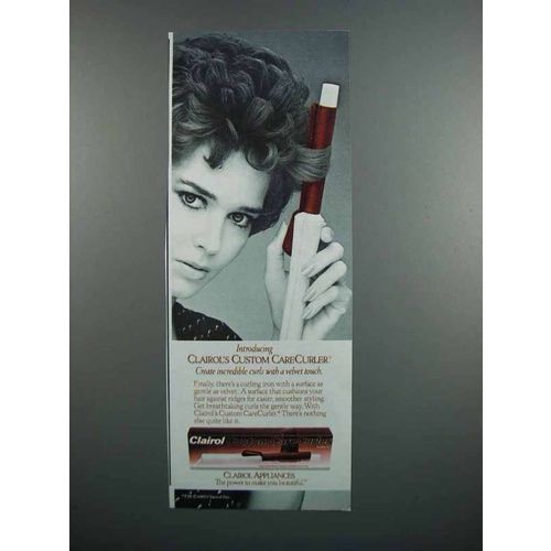 1983 Clairol Custom CareCurler Ad - Incredible Curls