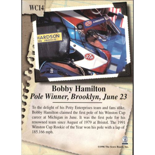 1997 SB Motorsports Bobby Hamilton-WC Rewind #WC14