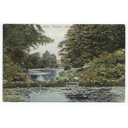 The Lake Woburn Abbey Buckinghamshire 1905 Postcard