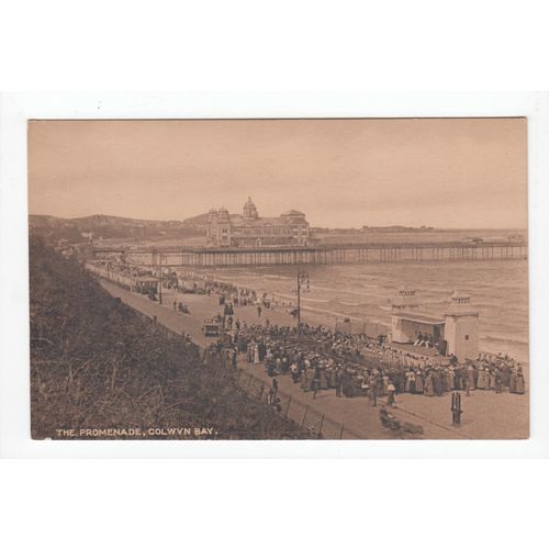 The Promenade Colwyn Bay Postcard Denbighshire 11077
